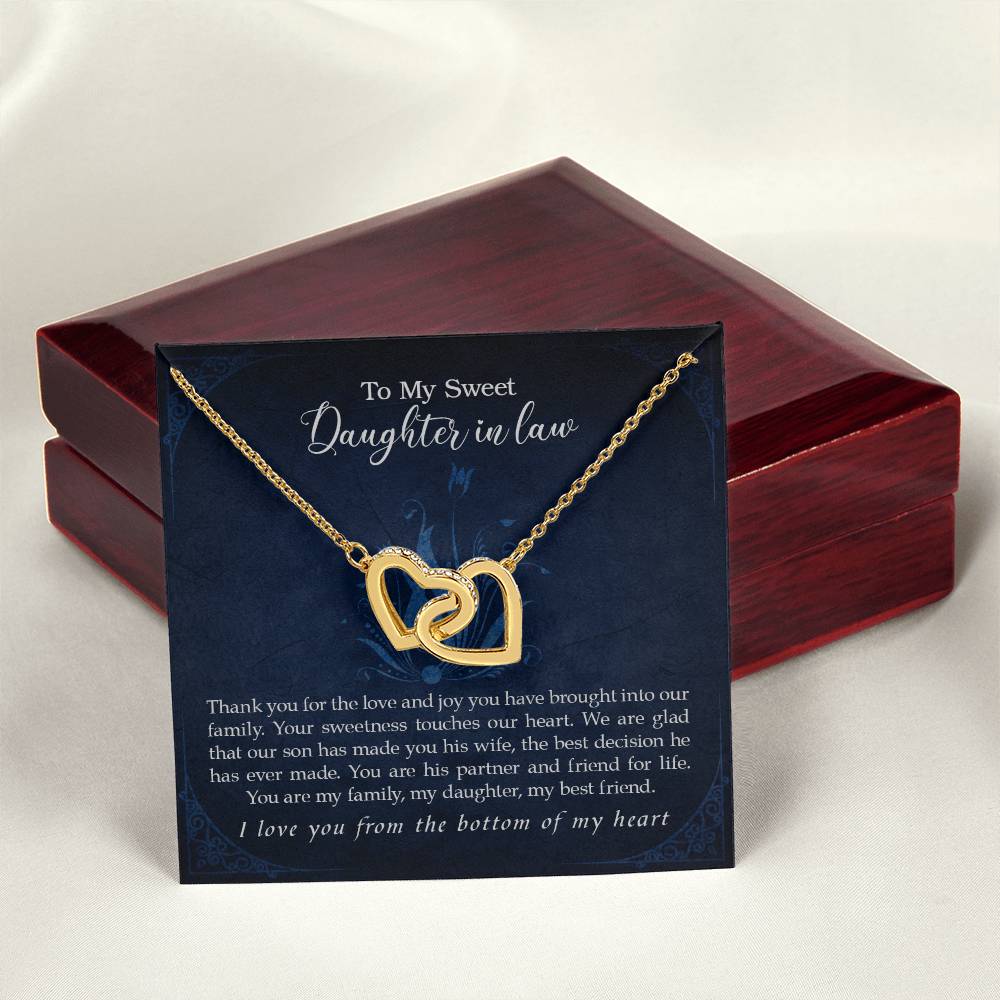 Collection Daughter In Law - Love And Joy - Necklace Interlocking Hearts Necklace