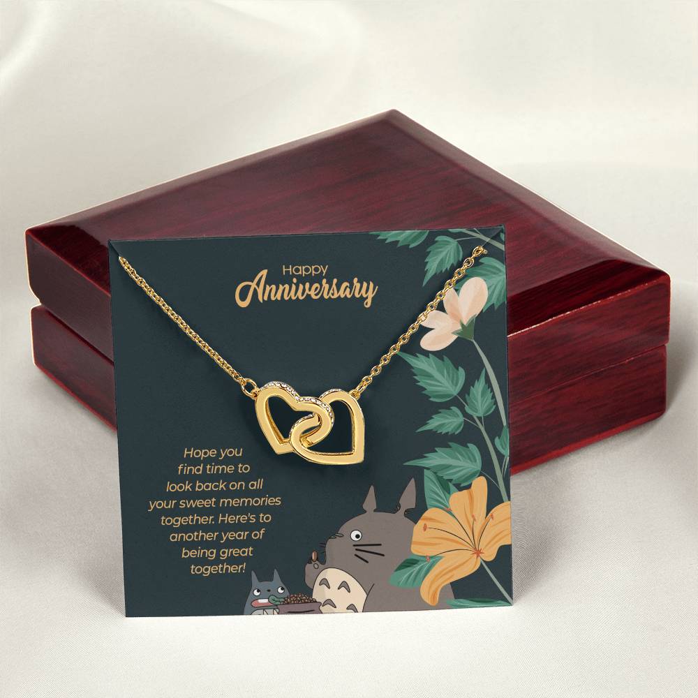 Totoro Anniversary Edition Another Year Of Great Love - Interlocking Hearts Necklace