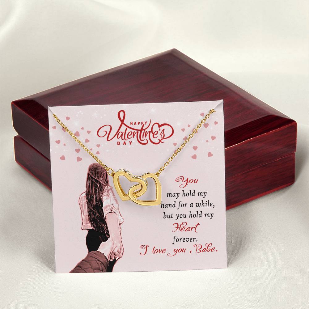 Forever Love - Valentine'S Day Necklace Interlocking Hearts Necklace