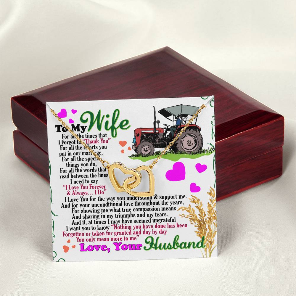 Farmer'S Wife - Interlocking Heart Necklace Interlocking Hearts Necklace