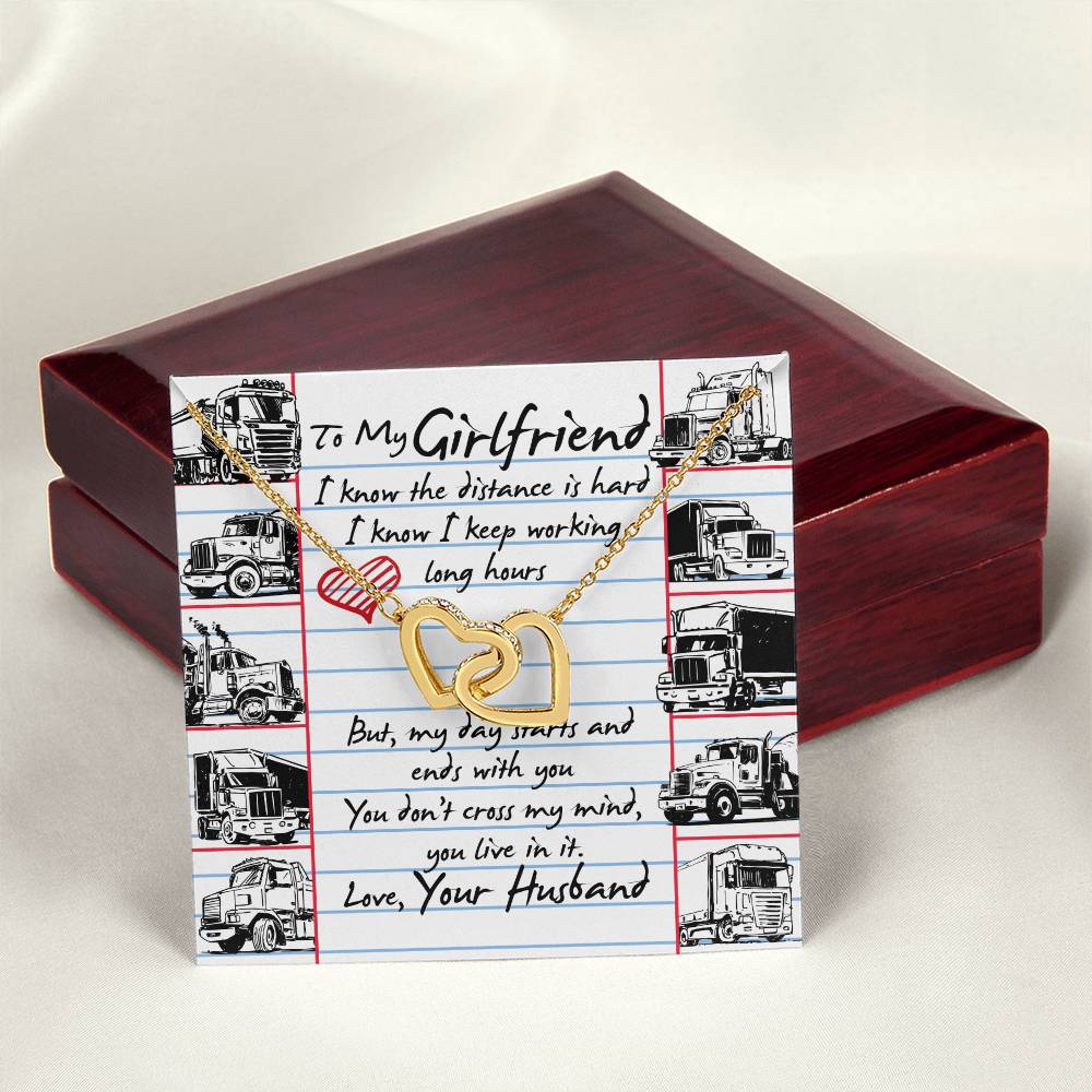 Trucker'S Girlfriend - Interlocking Heart Necklace Interlocking Hearts Necklace