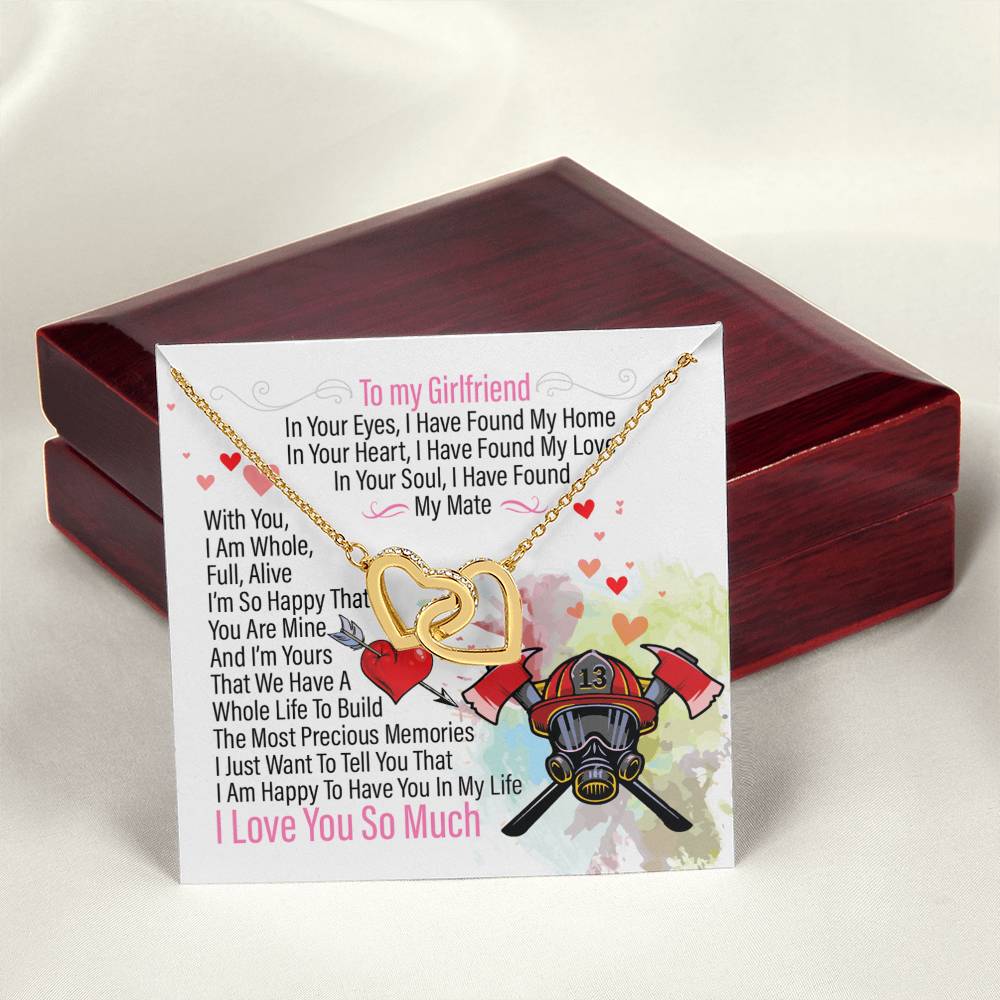 Firefighter'S Girlfriend - Interlocking Heart Necklace Interlocking Hearts Necklace
