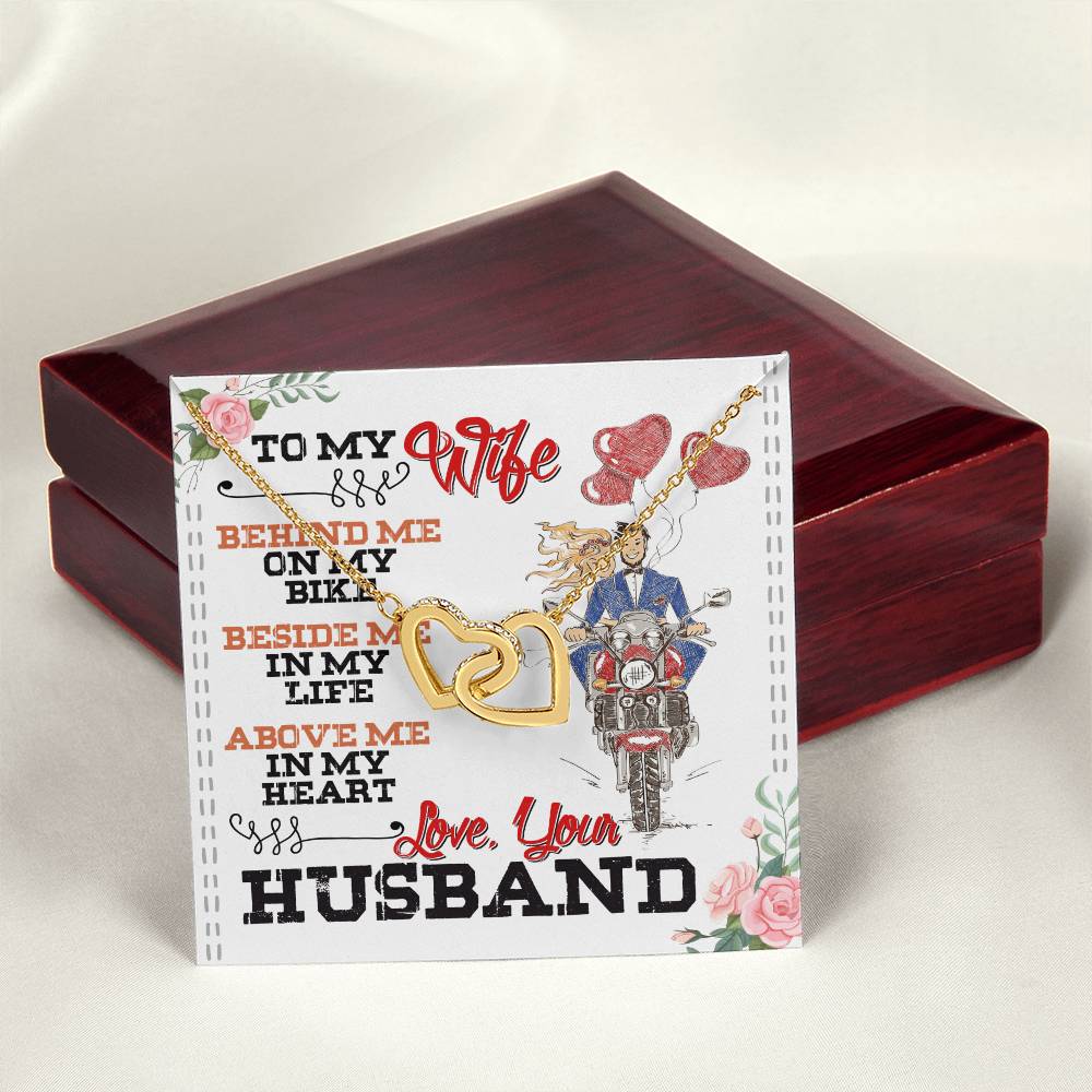 Biker'S Wife - Interlocking Heart Necklace Interlocking Hearts Necklace