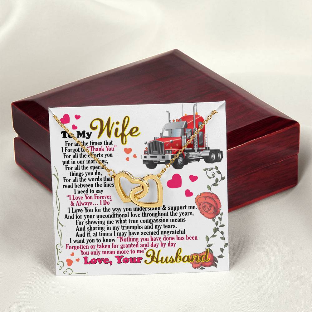 Trucker'S Wife - Interlocking Heart Necklace Interlocking Hearts Necklace