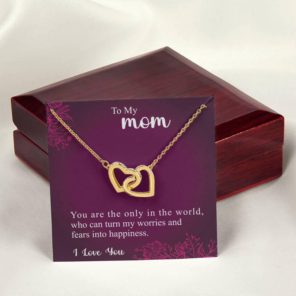 Collection Mom - The Impact You Have On Me - Necklace Interlocking Hearts Necklace