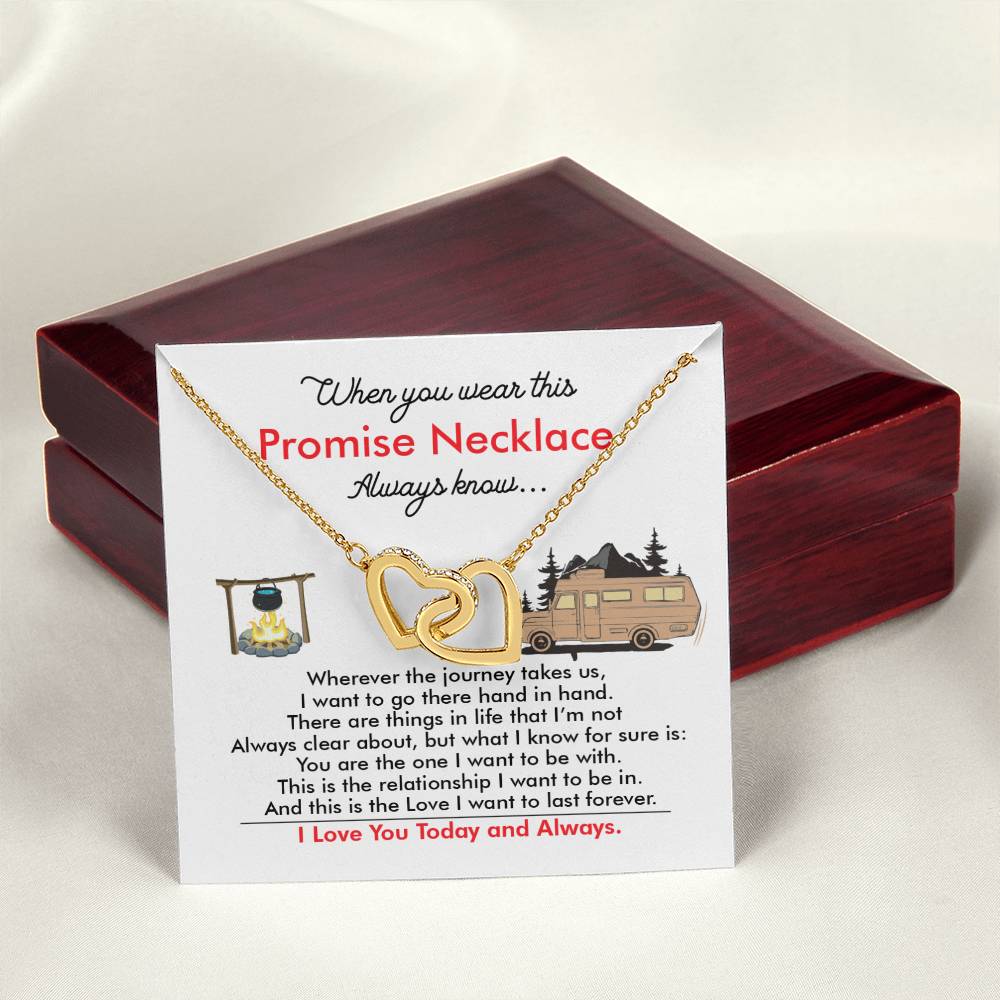 Camping Girl - Interlocking Heart Necklace Interlocking Hearts Necklace