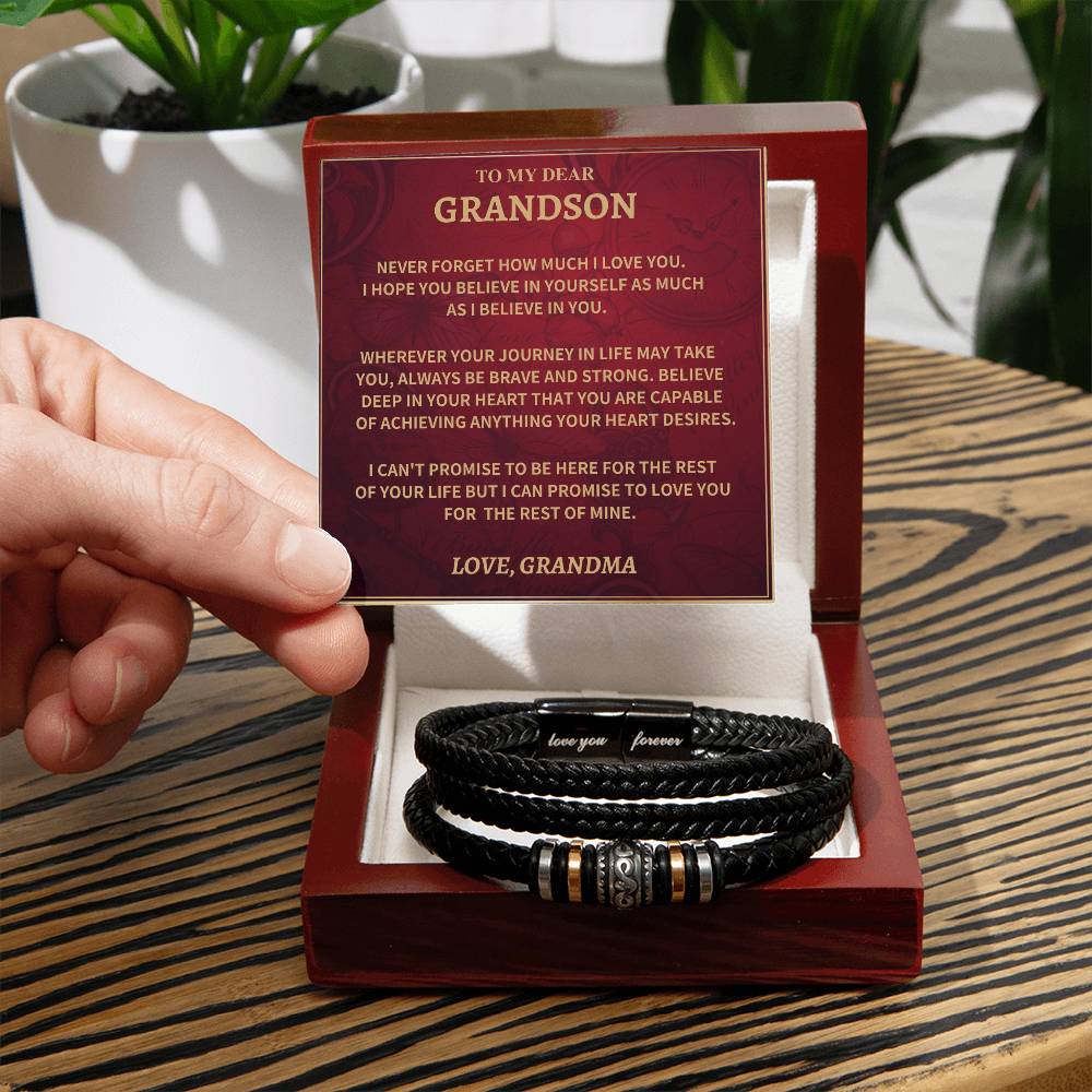 Bracelet Grandson Gift - Love You Forever Bracelet
