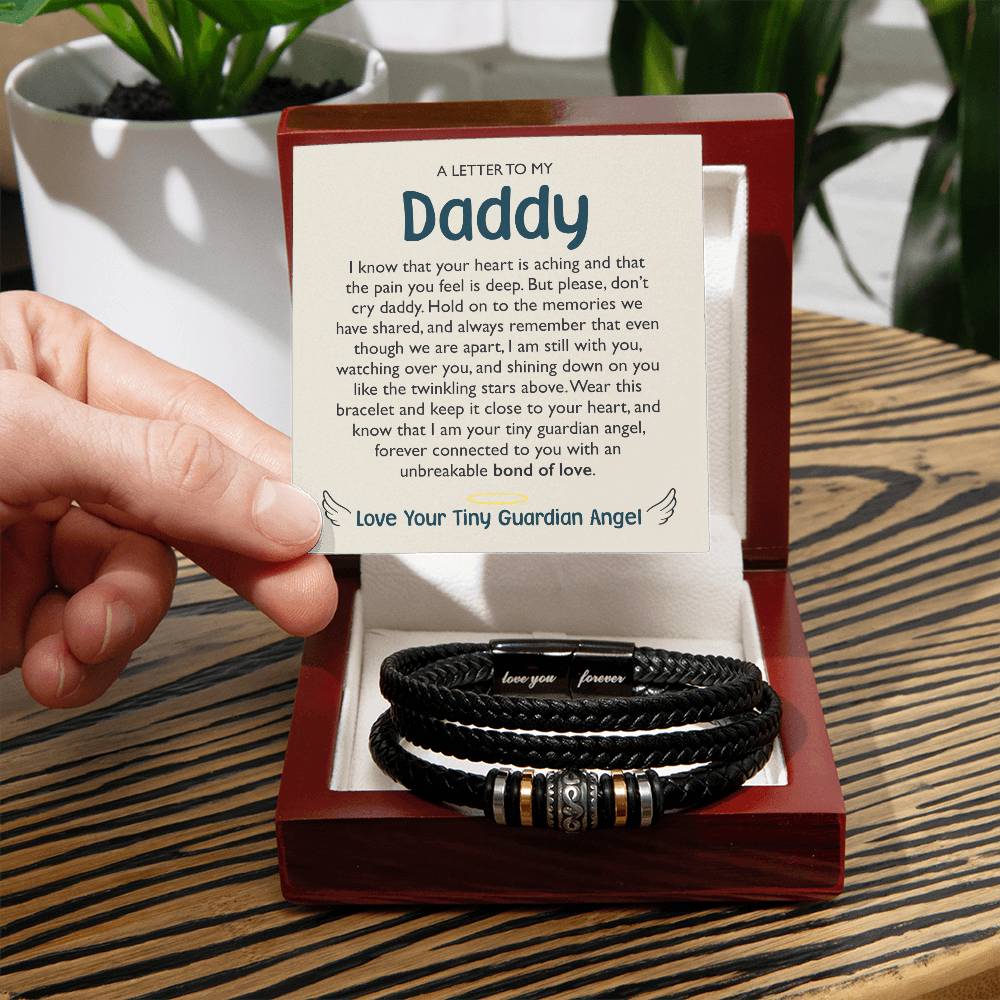 A Letter To My Daddy From Heaven - Bracelet - Love You Forever Bracelet