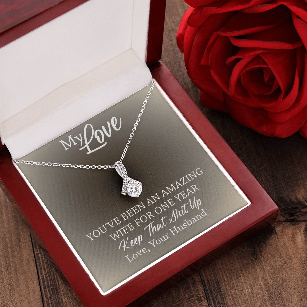 Amazing Wife - 1St Anniversary Gift For Wife 2 Alluring Beauty Necklace