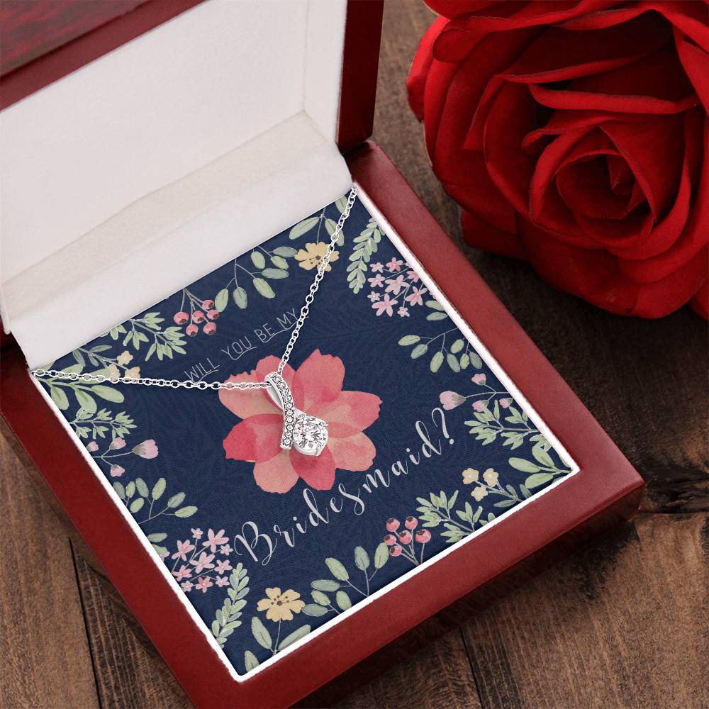 Bridesmaid Proposal Necklace Bridesmaid Proposal Jewelry Bridesmaid Proposal Matron Of Honor Gift Alluring Beauty Necklace