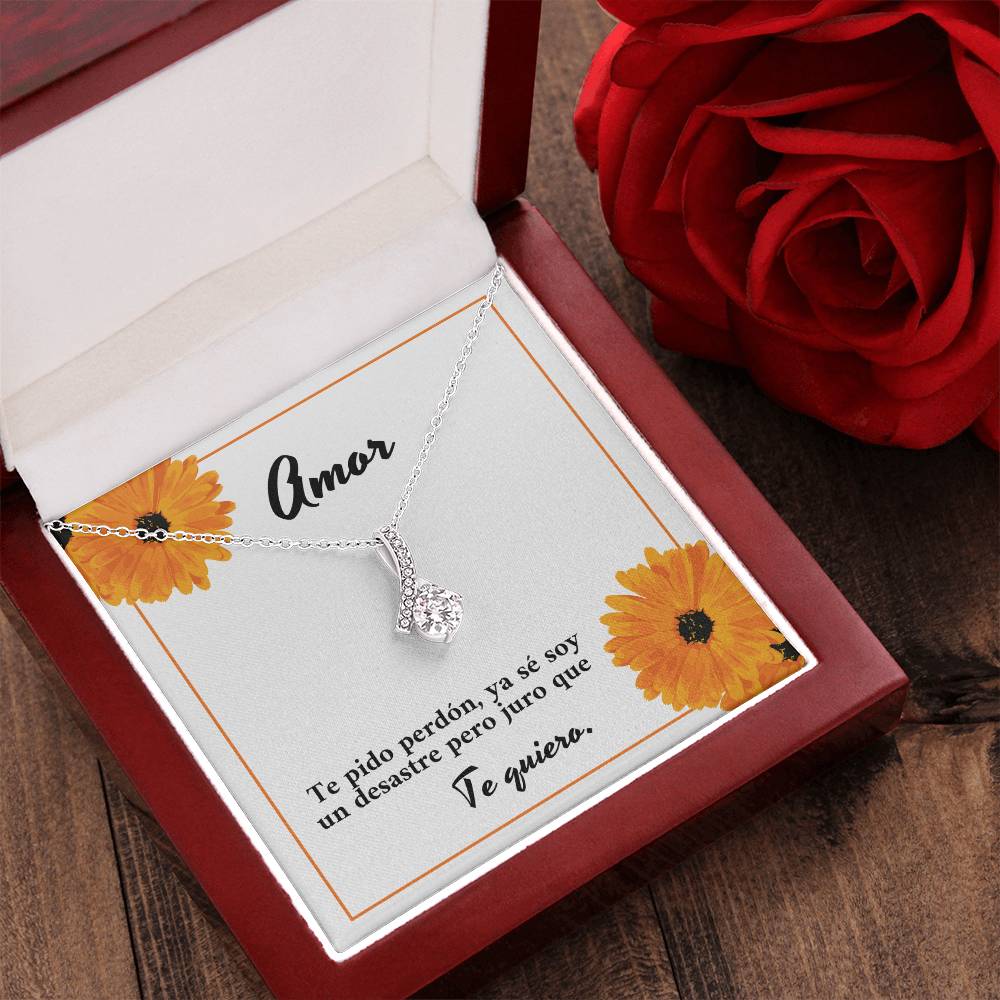 Amor Te Pido Perdón Ya Se Soy Un Desastre Pero Juro Que Te Quiero Alluring Beauty Necklace
