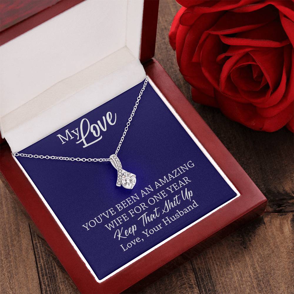Amazing Wife - 1St Anniversary Gift For Wife 1 Alluring Beauty Necklace