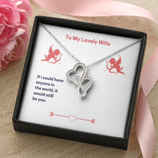 Double Heart Necklace Wife Double Hearts Necklace