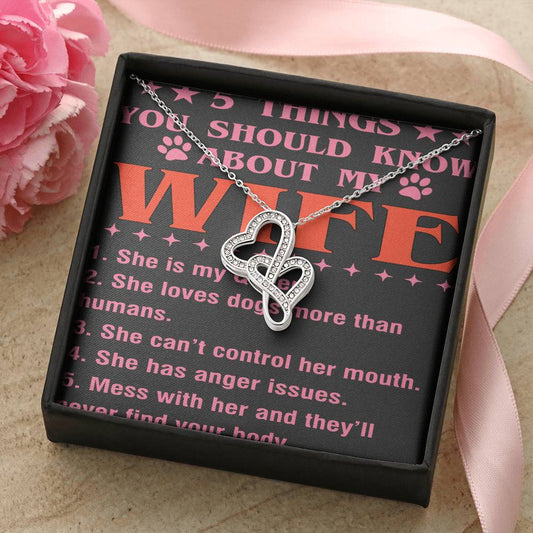 5 Things You Should Know About My Wife Double Hearts Necklace