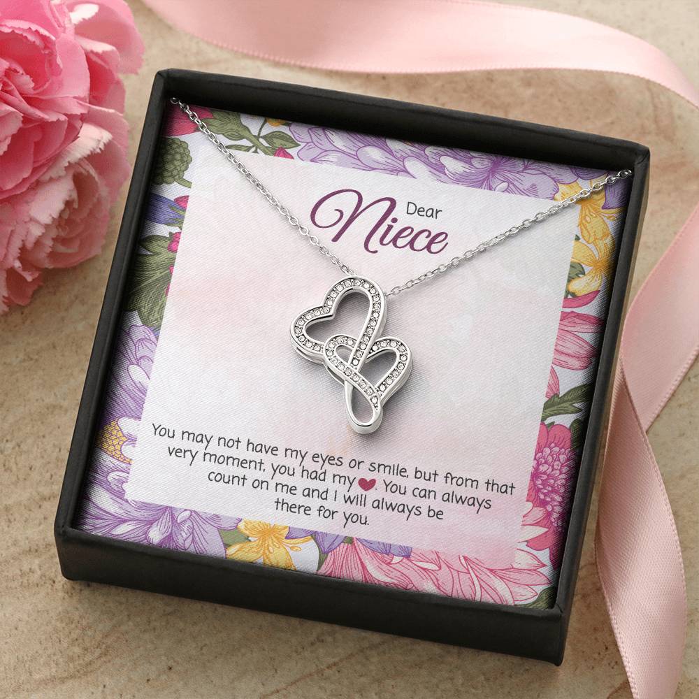 For Niece 1 Double Hearts Necklace