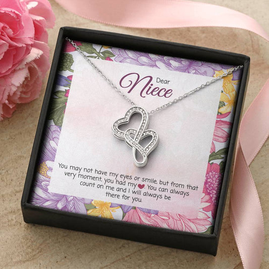 For Niece 1 Double Hearts Necklace