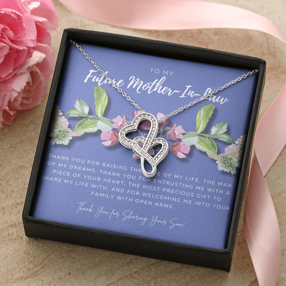 Future Mother In Law Gift  Mom In Law Jewelry  Mother's Day Gift For Mother-In-Law  Gift For Mother In Law  Mother-In- 1 Double Hearts Necklace