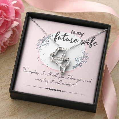 Collection Future Wife - Keep Me In You Heart Double Hearts Necklace