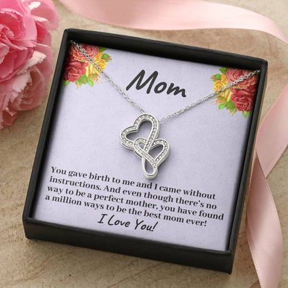 You Have Found A Million Ways To Be The Best Mom Ever - Necklace Double Hearts Necklace