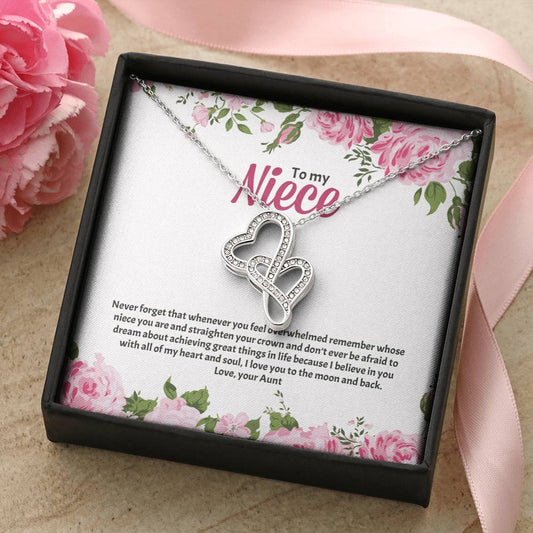 For Niece Double Hearts Necklace
