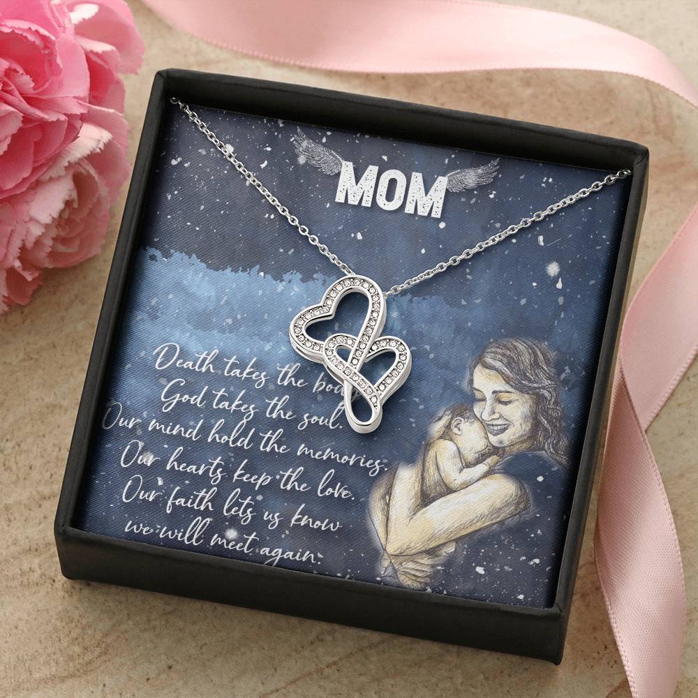 Birthday Gift For Mother Mother Gift Necklace Christmas Gift Meaningful Mother Gift 4 Double Hearts Necklace