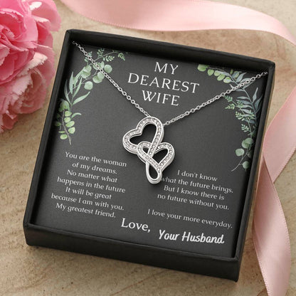 Woman Of My Dreams - Spark Romance With This Necklace Double Hearts Necklace