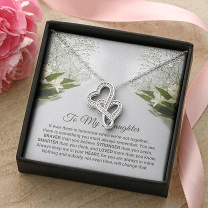 Double Heart Necklace For Daughter Double Hearts Necklace