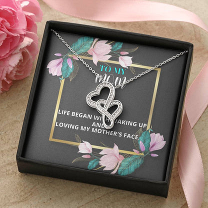 Birthday Gift For Mother Mother Gift Necklace Christmas Gift Meaningful Mother Gift 10 Double Hearts Necklace