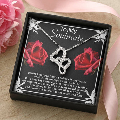 Double Hearts Soulmate Necklace Double Hearts Necklace