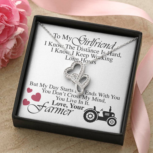 Farmer's Girlfriend  -  Double Hearts Necklace