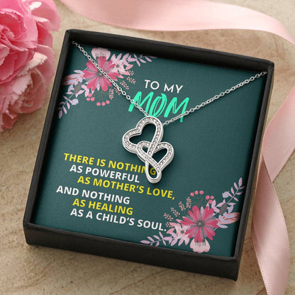 Birthday Gift For Mother Mother Gift Necklace Christmas Gift Meaningful Mother Gift 9 Double Hearts Necklace