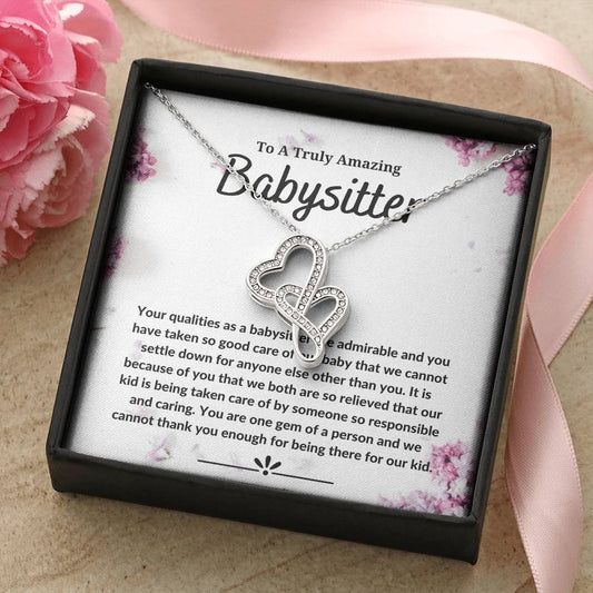 Baby Sitter - Double Heart Double Hearts Necklace
