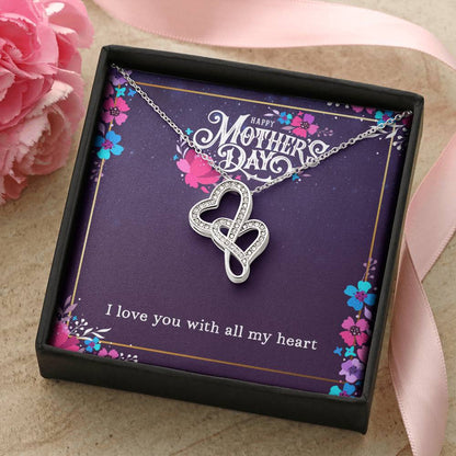 Double Hearts Mother's Day Necklace Double Hearts Necklace