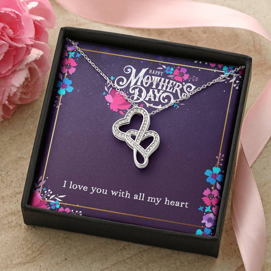 Double Hearts Mother's Day Necklace Double Hearts Necklace