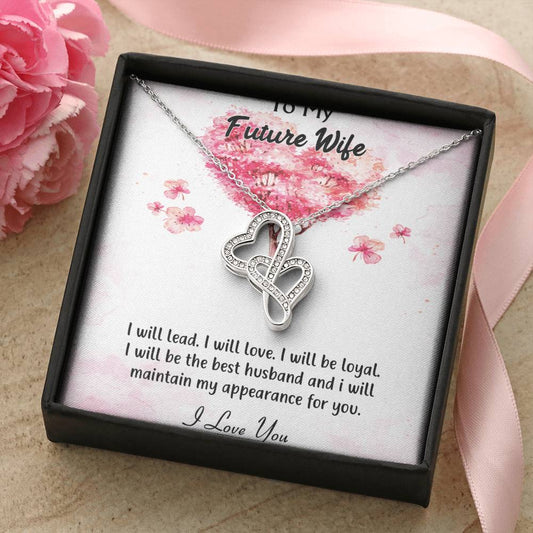 For Future Wife Double Hearts Necklace