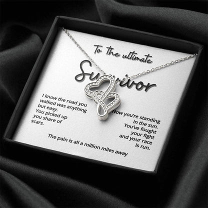 Ultimate Survivor Double Hearts Necklace