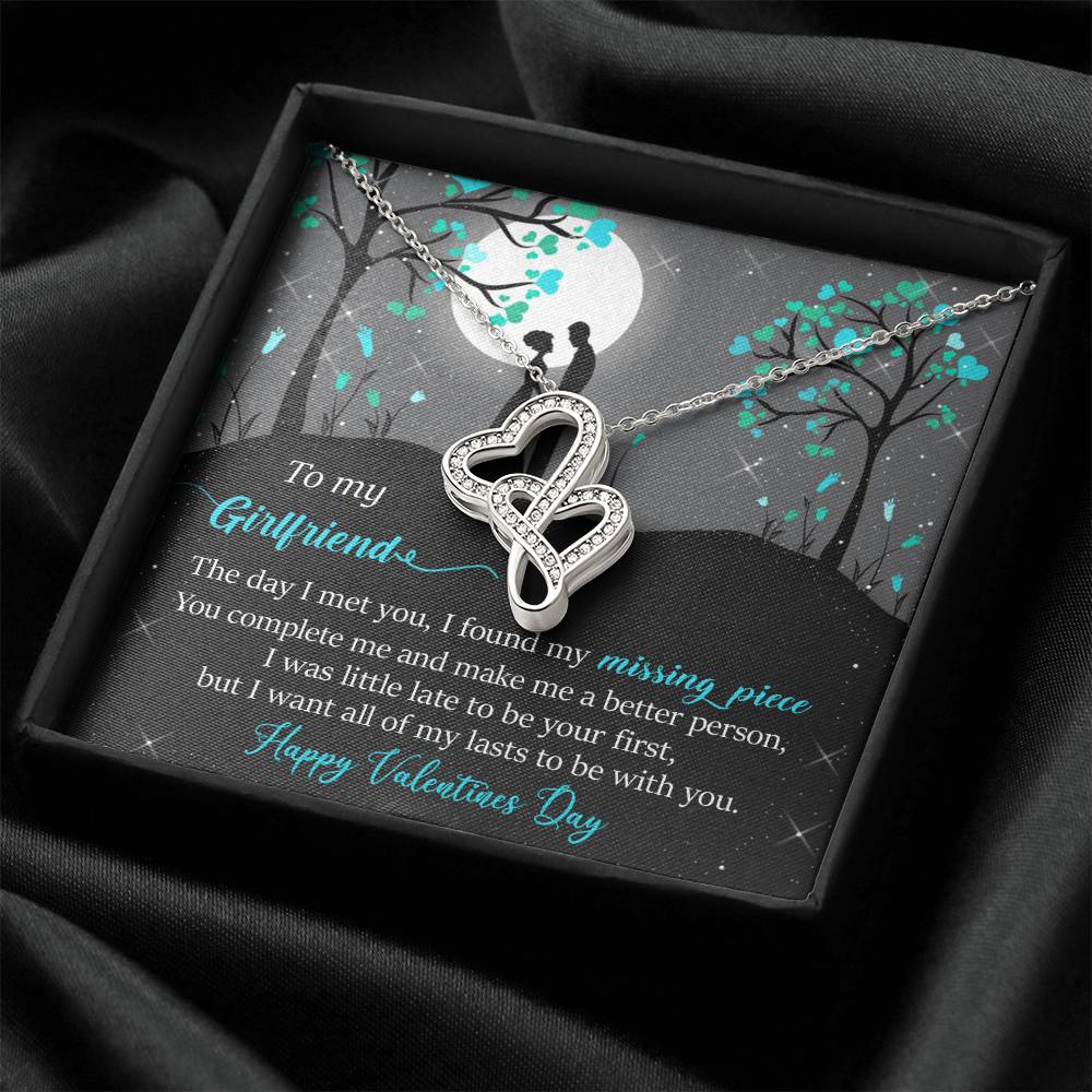 You Complete Me -  Double Hearts Necklace