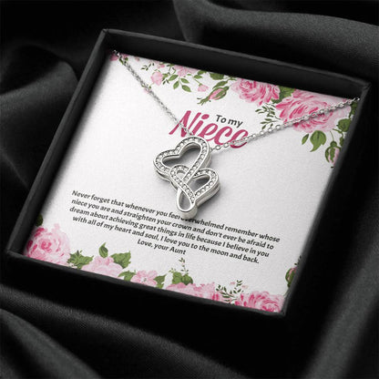 For Niece Double Hearts Necklace