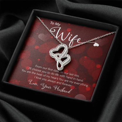 You Are My Everything Necklace 1 Double Hearts Necklace