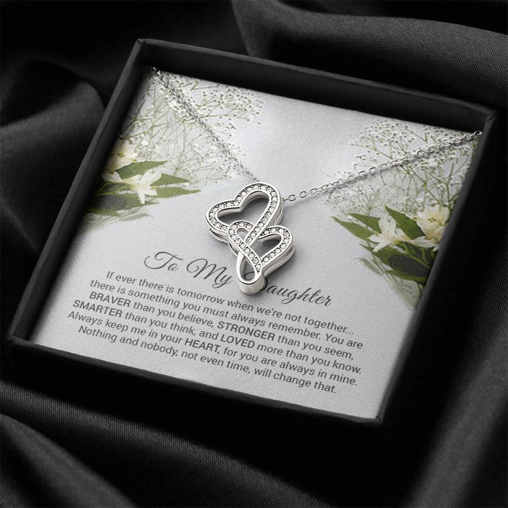 Double Heart Necklace For Daughter Double Hearts Necklace