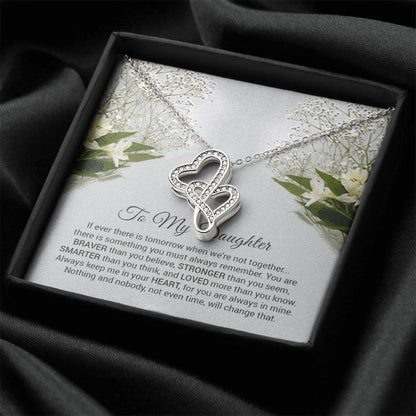 Double Heart Necklace For Daughter Double Hearts Necklace