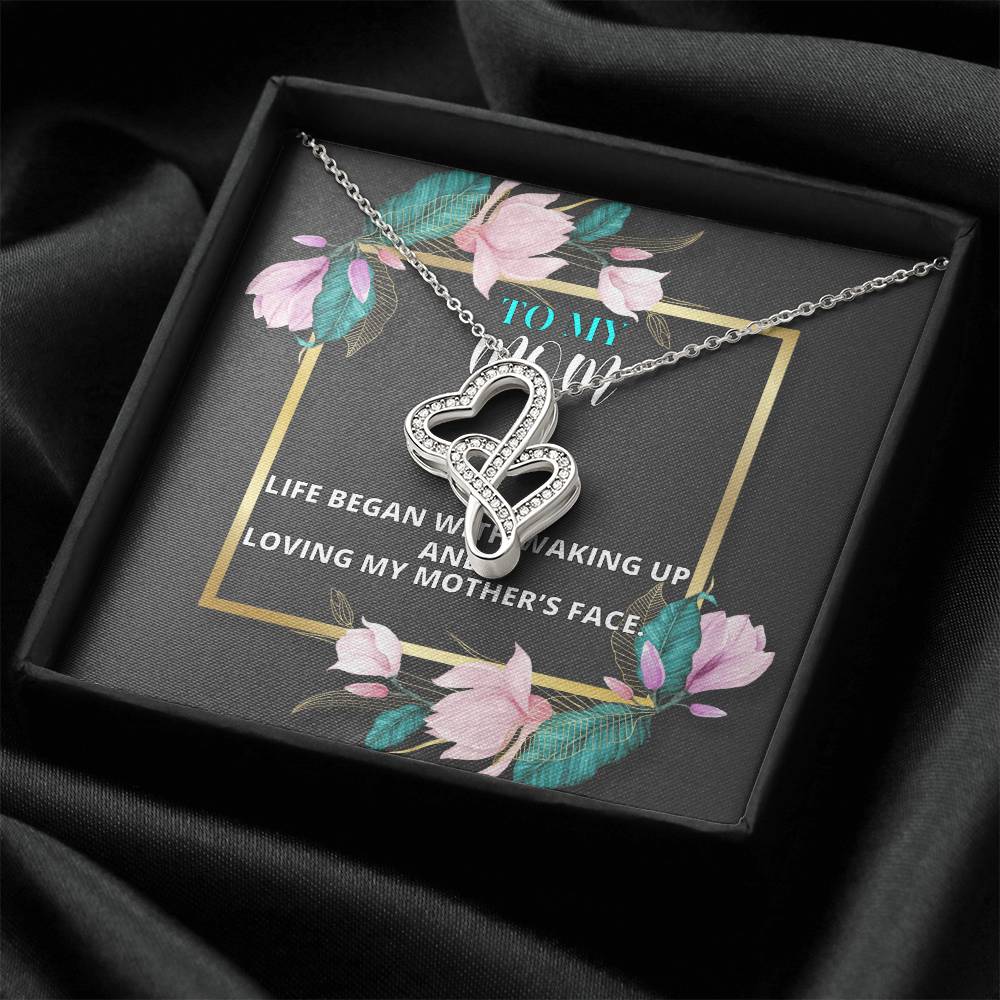 Birthday Gift For Mother Mother Gift Necklace Christmas Gift Meaningful Mother Gift 10 Double Hearts Necklace