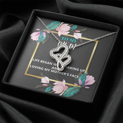 Birthday Gift For Mother Mother Gift Necklace Christmas Gift Meaningful Mother Gift 10 Double Hearts Necklace