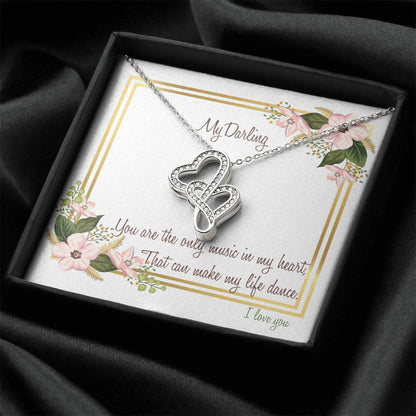 Beautiful Necklace For Girlfriend And Wife Leaves An Impressive Touch Double Hearts Necklace