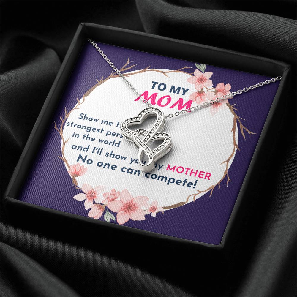 Birthday Gift For Mother Mother Gift Necklace Christmas Gift Meaningful Mother Gift 7 Double Hearts Necklace
