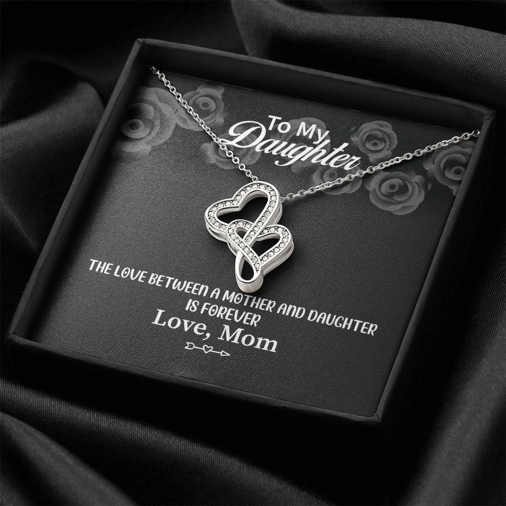 Daughter Gift Necklace Daughter Birthday Gift Gift For Daughter Daughter Jewelry Double Hearts Necklace