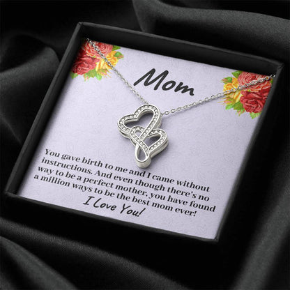 You Have Found A Million Ways To Be The Best Mom Ever - Necklace Double Hearts Necklace