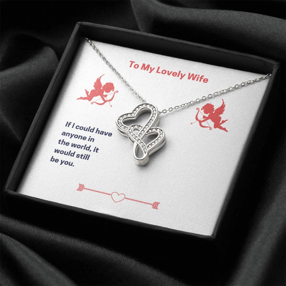 Double Heart Necklace Wife Double Hearts Necklace