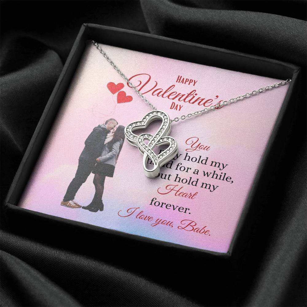 Valentine's Day Double Hearts Necklace