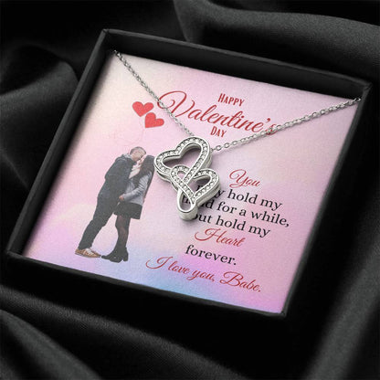 Valentine's Day Double Hearts Necklace